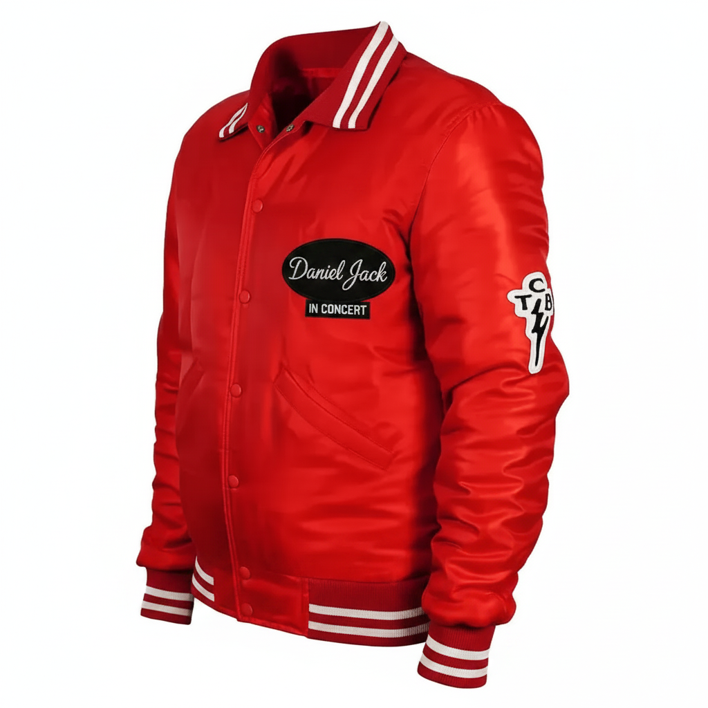 Daniel Jack Red Jacket - Front Side