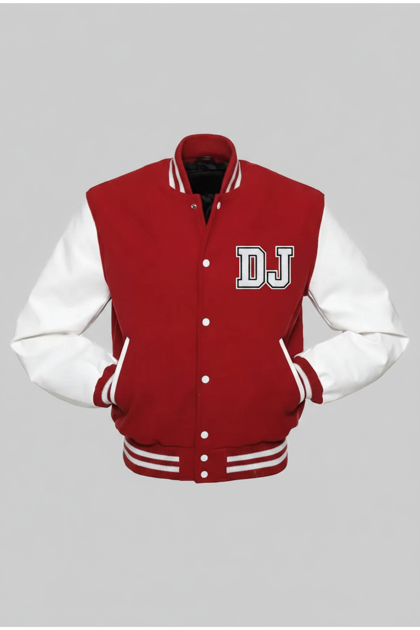 Daniel Jack Red Varsity Jacket - Front
