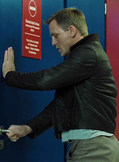 Daniel Craig Casino Royale Leather Jacket