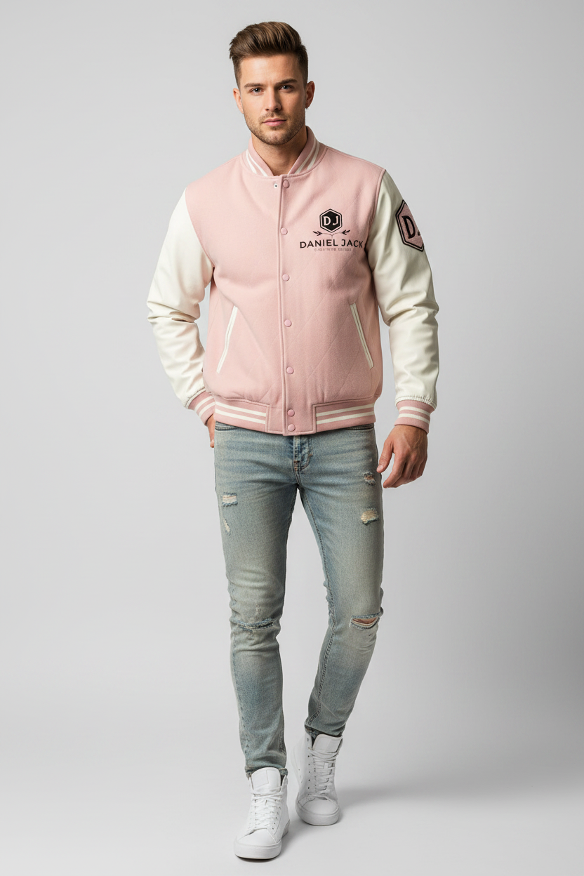 DJ Daniel Jack Varsity Jacket – Male Model