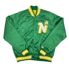 Minnesota North Stars Starter Satin Jacket  - Recreated