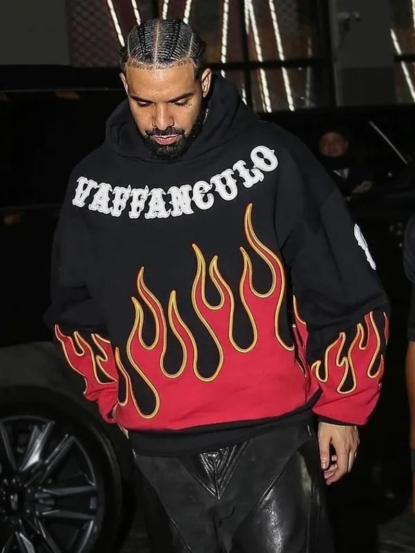 Drake Vaffanculo Flame Hoodie