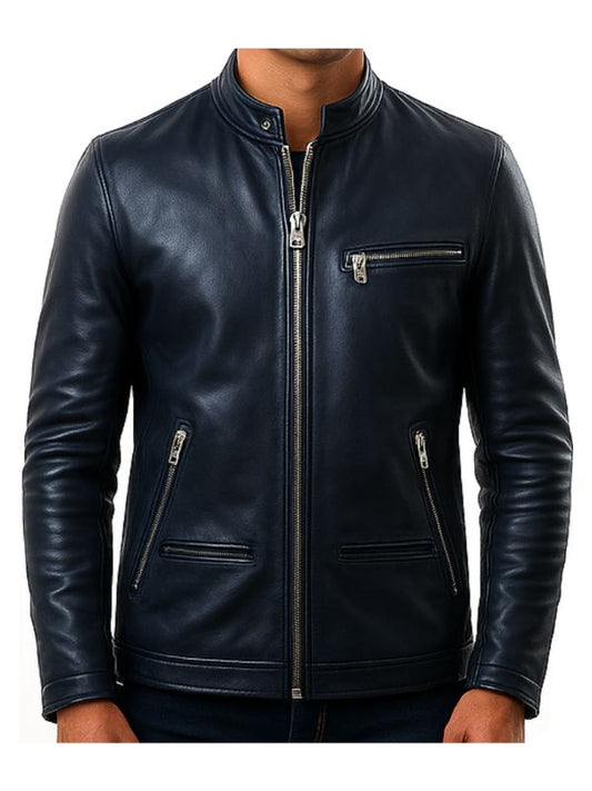 Elijah Black Leather Jacket - Men Leather Jacket Black