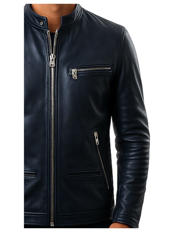 Elijah Black Leather Jacket - Men Leather Jacket Black