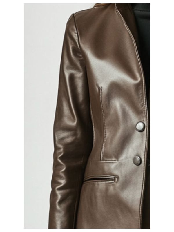 Grace Leather Brown Jacket - Women Leather Jacket Brown