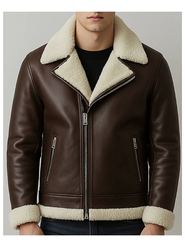 Hudson Leather Brown Jacket - Men Leather Jacket Brown