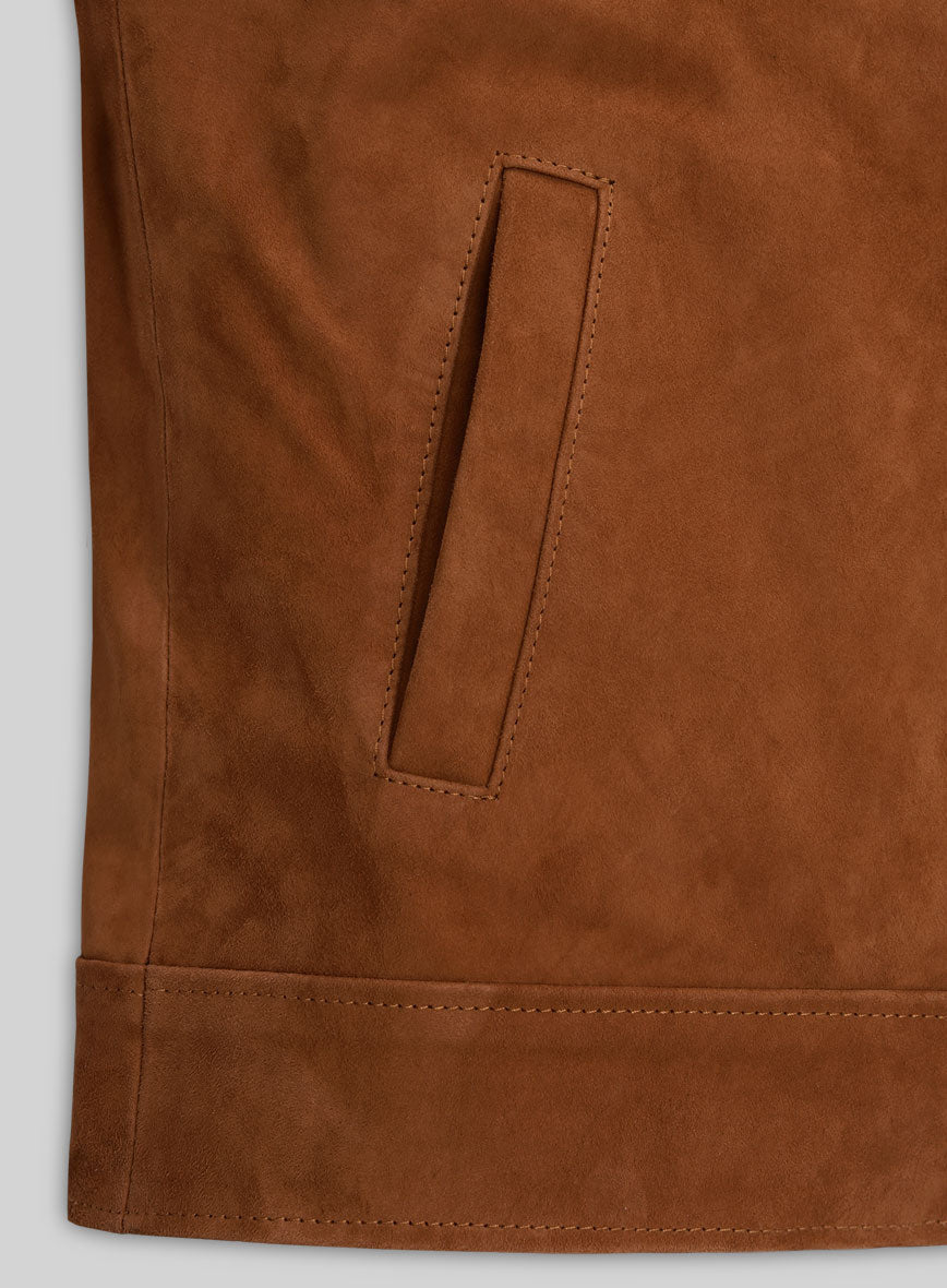 John Krasinski Suede Jacket