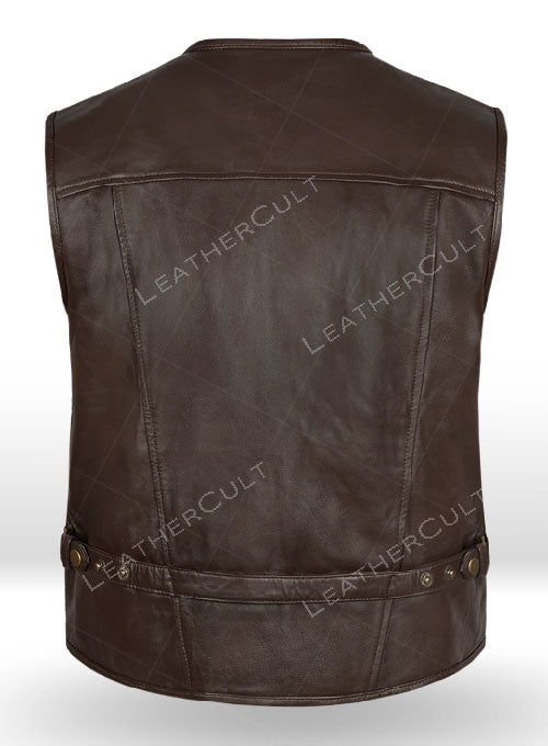 Chris Pratt Jurassic World Fallen Kingdom Leather Vest