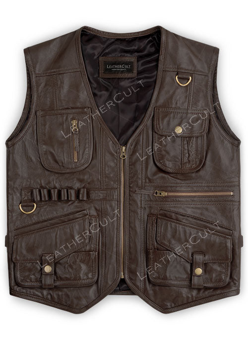 Chris Pratt Jurassic World Fallen Kingdom Leather Vest