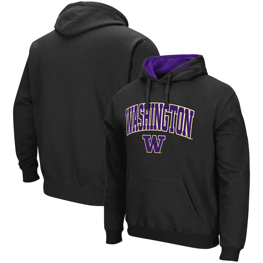 Washington Huskies Black Pullover Hoodie