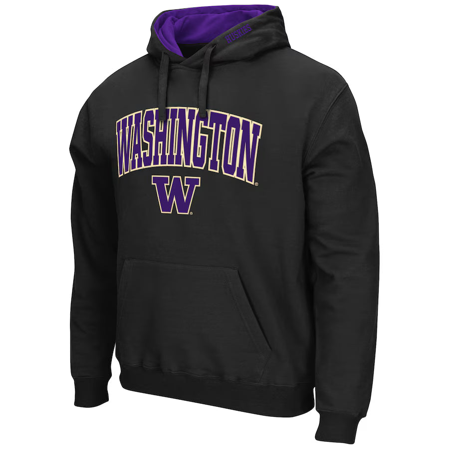 Washington Huskies Black Pullover Hoodie