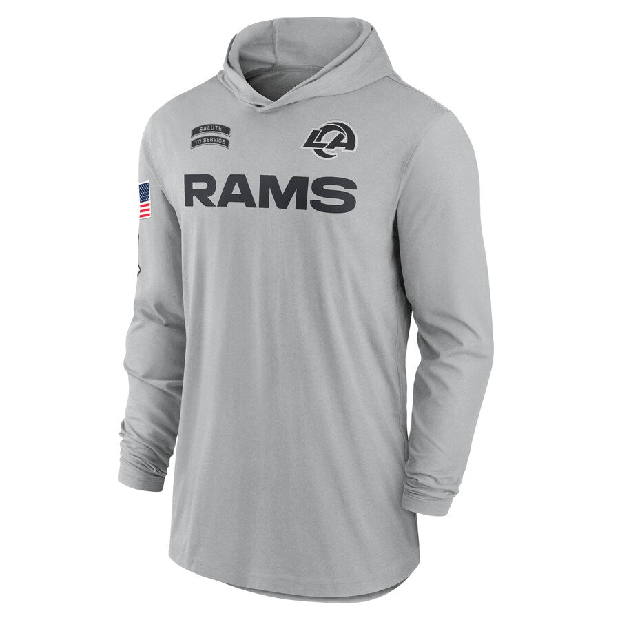 2024 Los Angeles Rams Salute to Service Long Sleeve Hooded