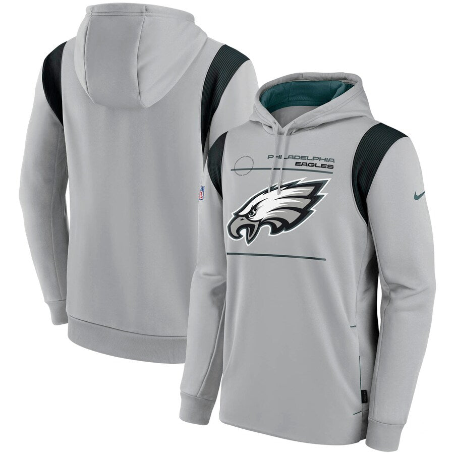 Nike Philadelphia Eagles Grey Logo Pullover Hoodie