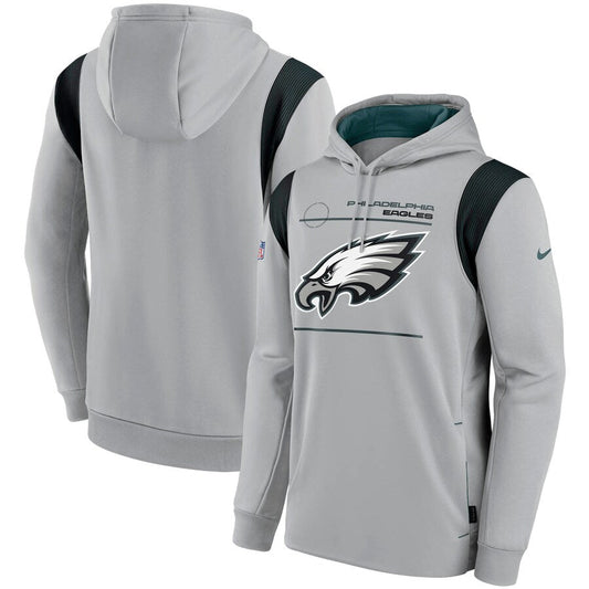 Nike Philadelphia Eagles Grey Logo Pullover Hoodie