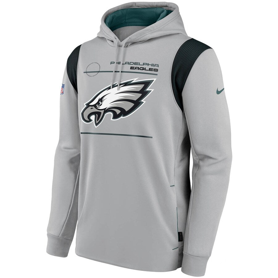Nike Philadelphia Eagles Grey Logo Pullover Hoodie