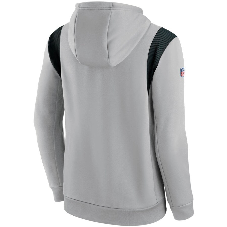 Nike Philadelphia Eagles Grey Logo Pullover Hoodie