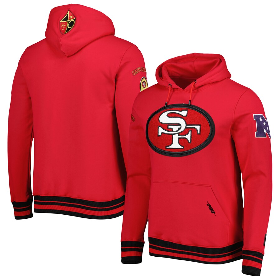 San Francisco 49ers Retro Fleece Pullover Hoodie