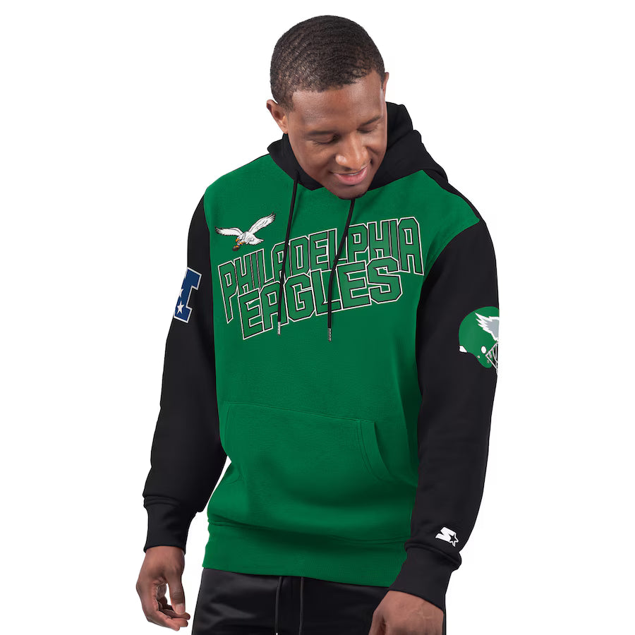 Philadelphia Eagles Starter Green Extreme Hoodie
