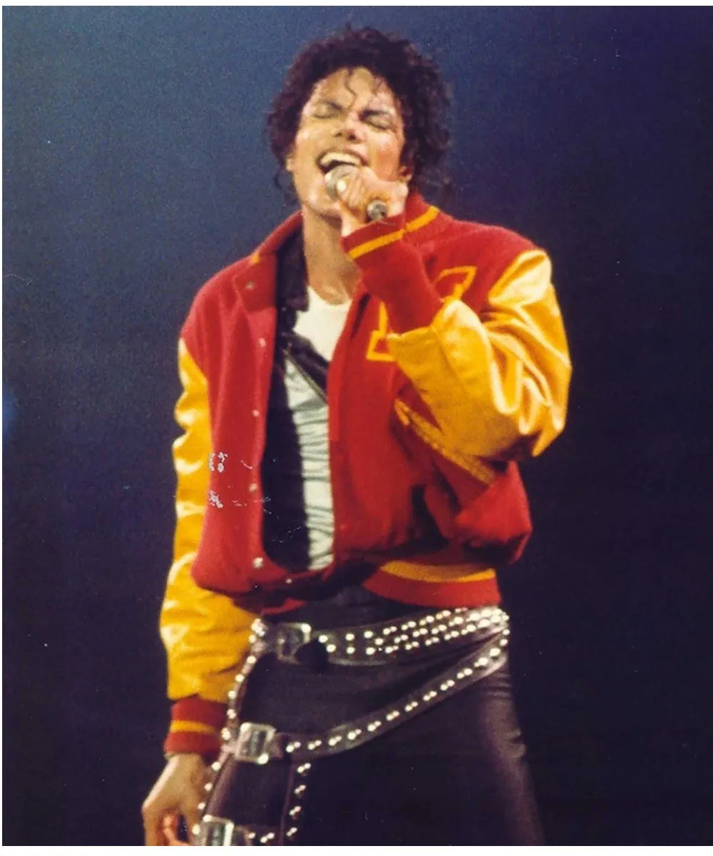 Thriller Michael Jackson “M” Letterman Jacket – Recreated Edition | Iconic Varsity Outerwear  - Recreated