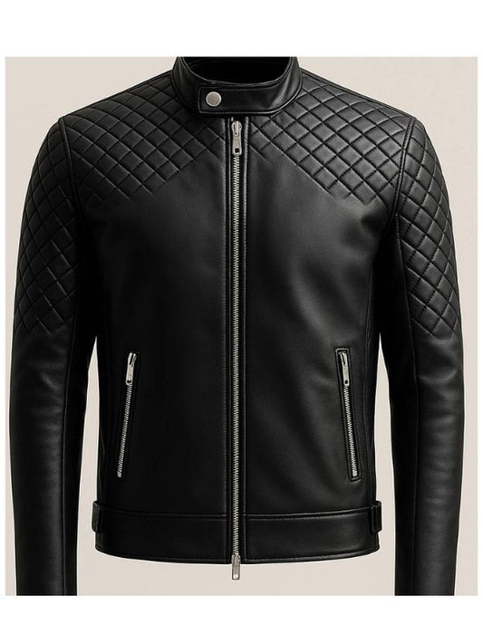 Ollie Black Leather Jacket - Men Leather Jacket Black
