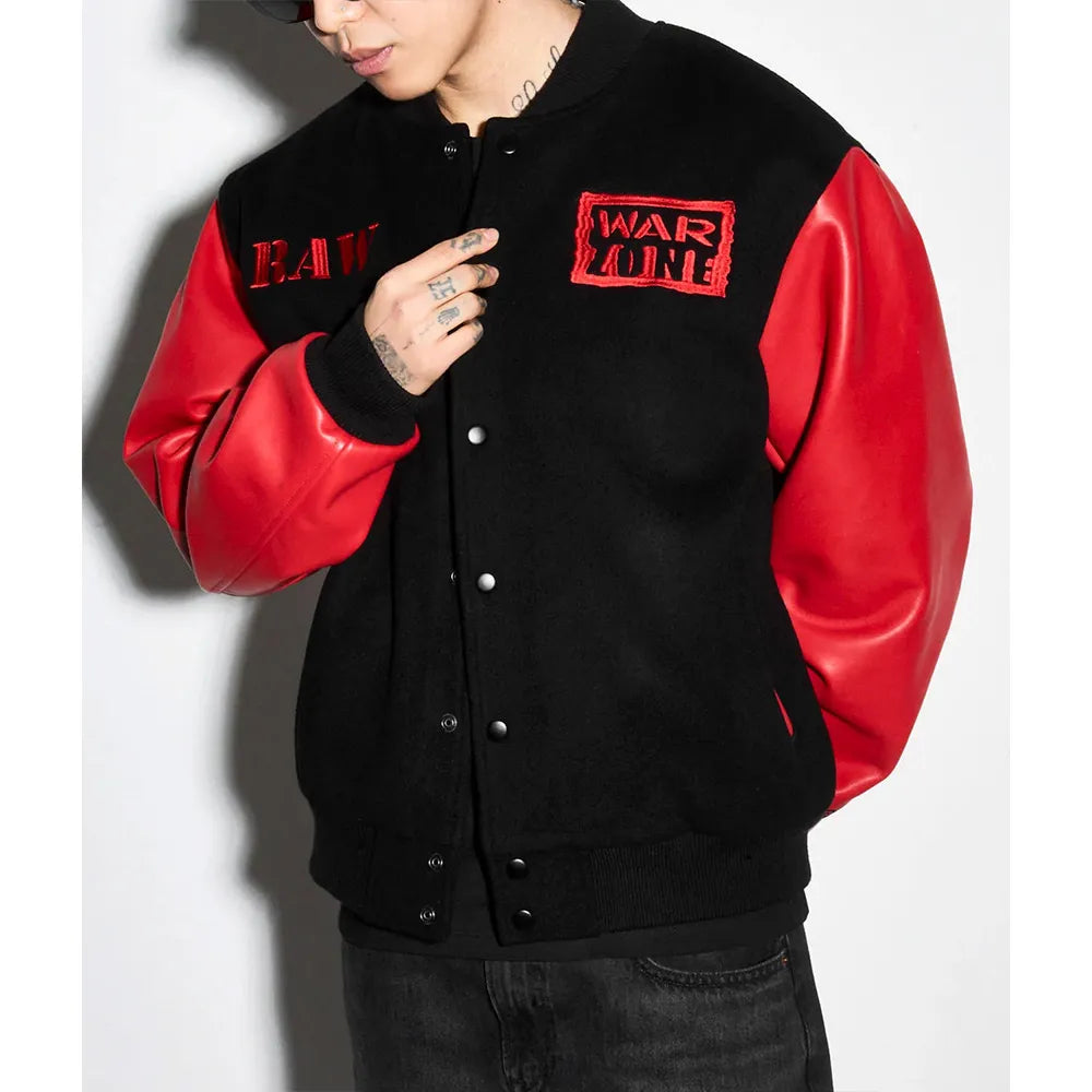 Raw is War Letterman Varsity Jacket  - Recreated