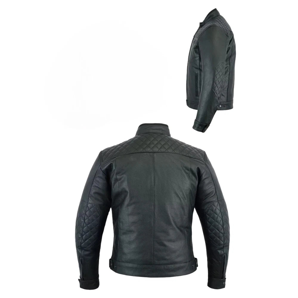 Leather Motorbike Motorcycle Jacket Touring With Genuine CE Biker Armour Thermal