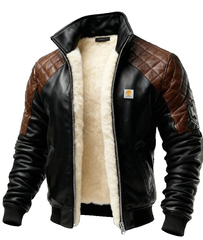 Handmade Men's Premium Leather Jacket- FASHION & MOTORSPORTS - PREMIUM QUALITY