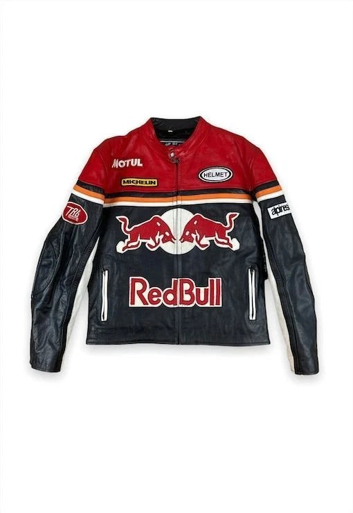 Unisex Racing-Inspired Leather Jacket – MotoGP Style | Genuine Cowhide