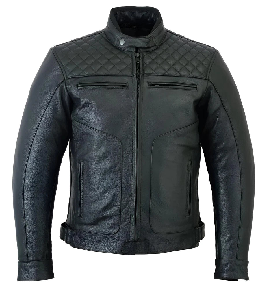 Leather Motorbike Motorcycle Jacket Touring With Genuine CE Biker Armour Thermal