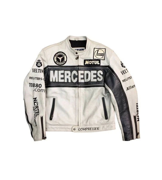 Genuine Cowhide Leather Motorcycle Jacket for Men | Premium Quality | YKK Zips