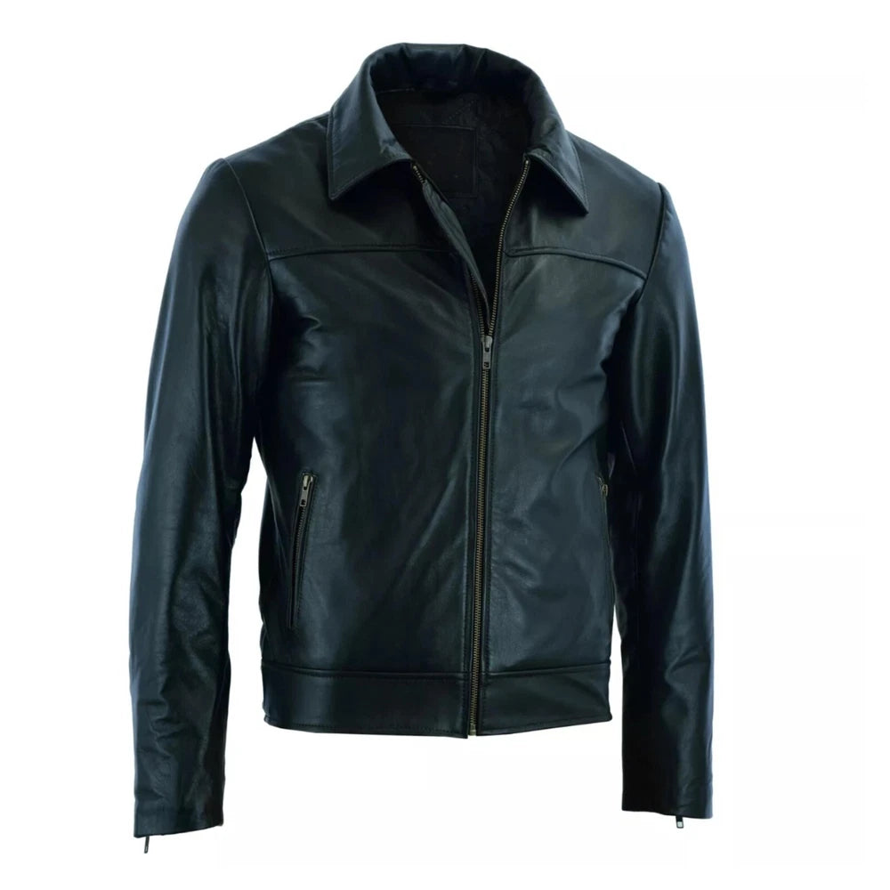 Premium Men's Cowhide Leather Jacket - Best Selling Fashion Outerwear - Casual