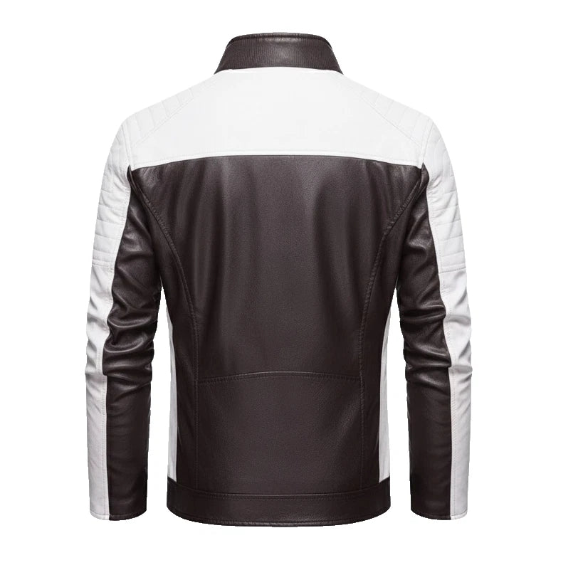 Custom Made Men's Real Leather Jacket | Premium Cowhide Motorcycle Style