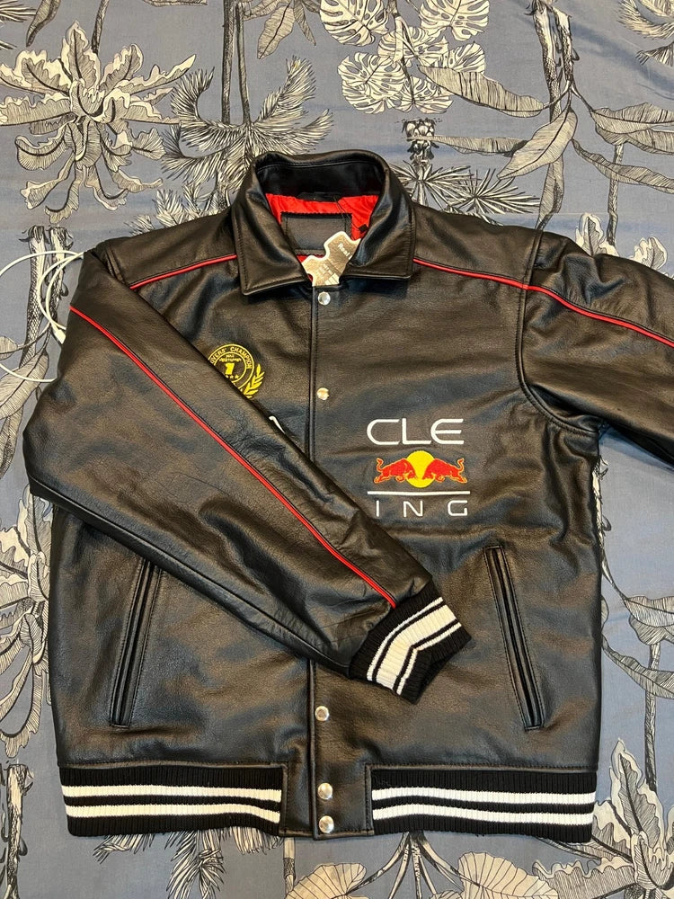 Genuine Cowhide Leather Motorcycle Jacket for Men | Premium Quality | YKK Zips