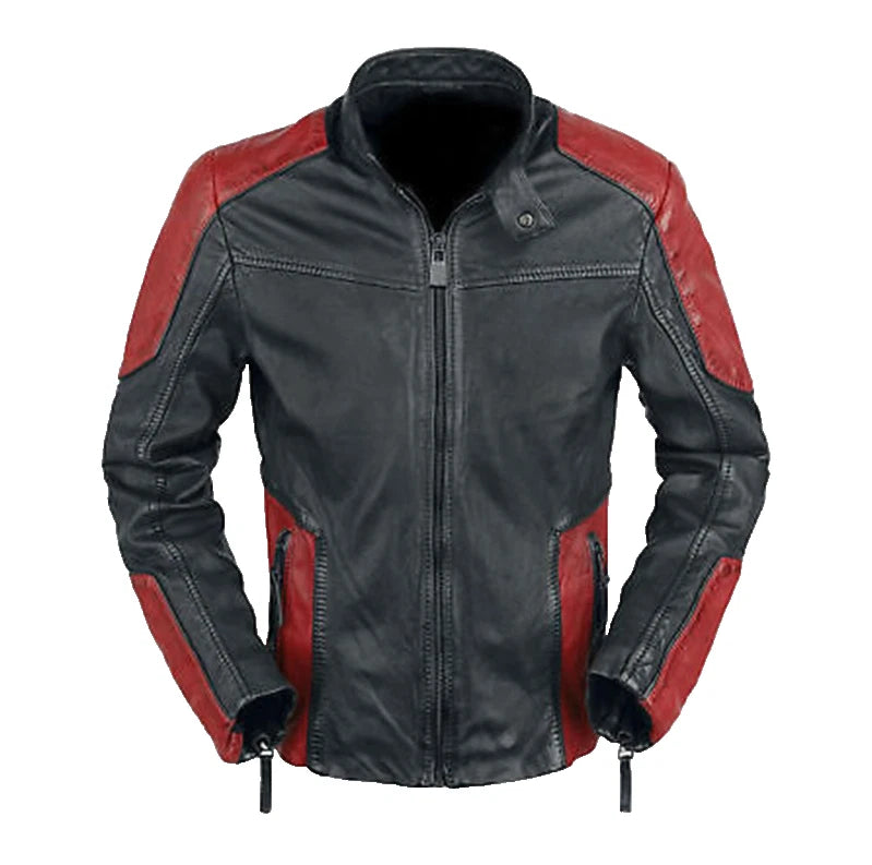 Men's Genuine Cowhide Leather Jacket | Classic Cafe Racer Handmade | Winter