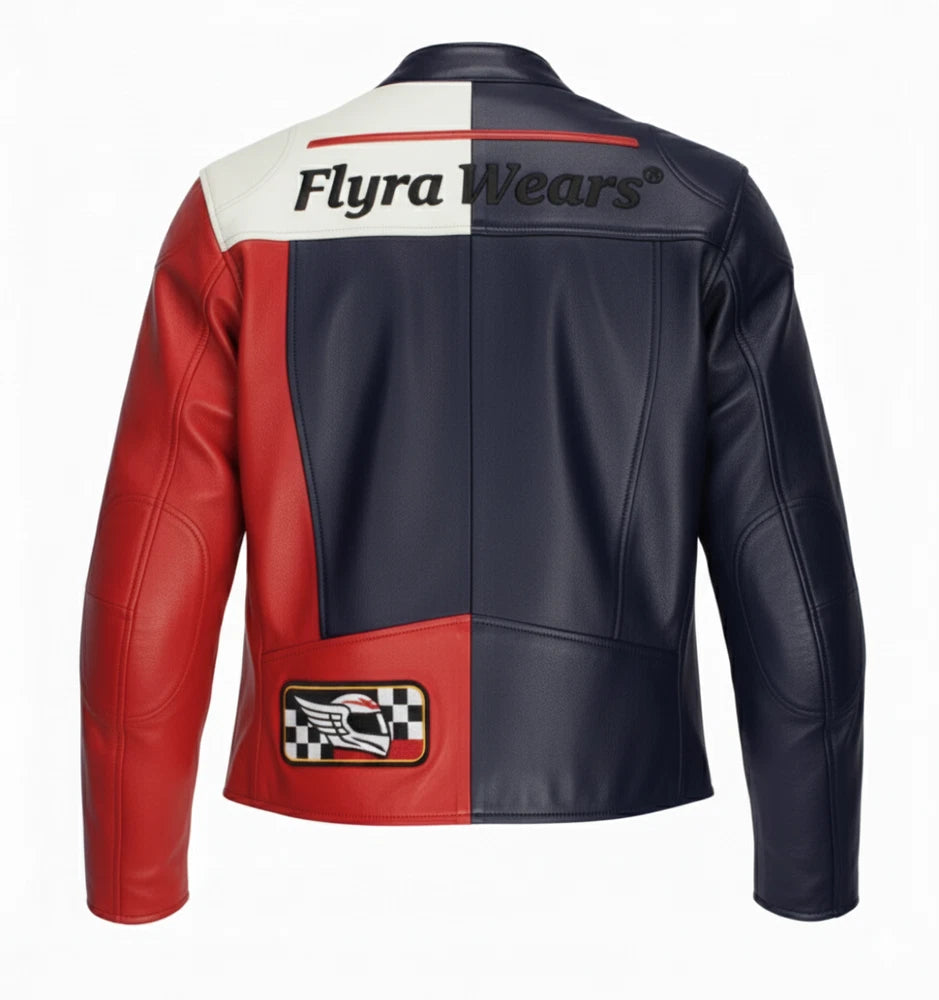 Genuine Cowhide Leather Motorcycle Jacket for Men | Premium Quality | YKK Zips