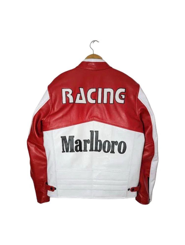 Genuine Cowhide Leather Motorcycle Jacket for Men | Premium Vintage Biker Jacket