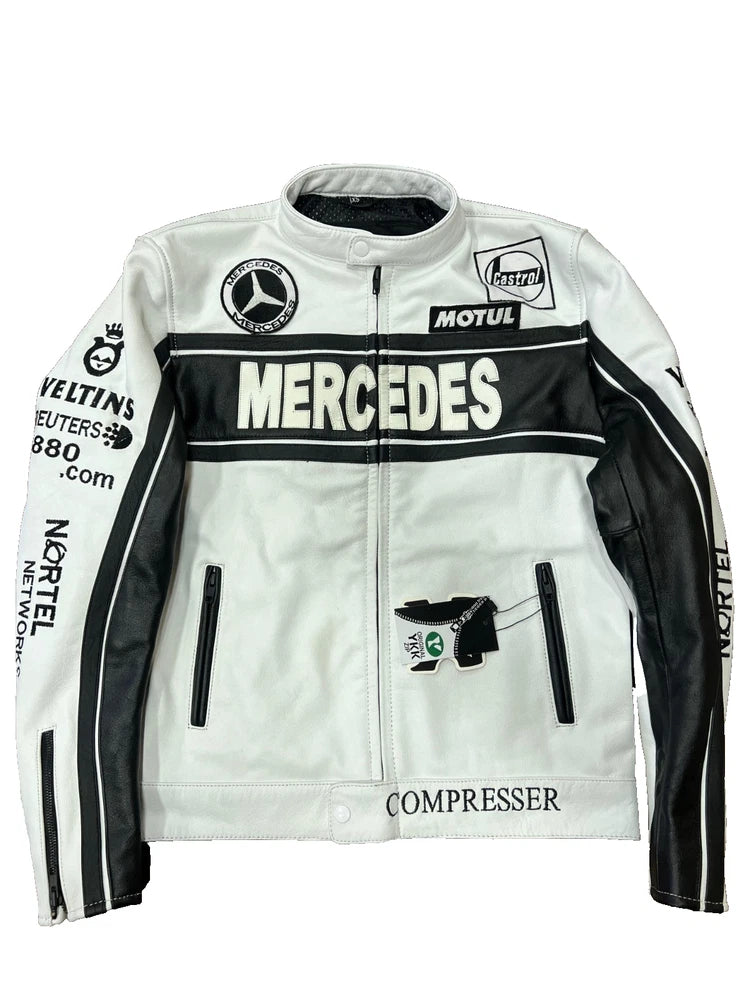 Eye Catching Genuine Cowhide Leather Motorcycle Jacket for Men | Premium Quality