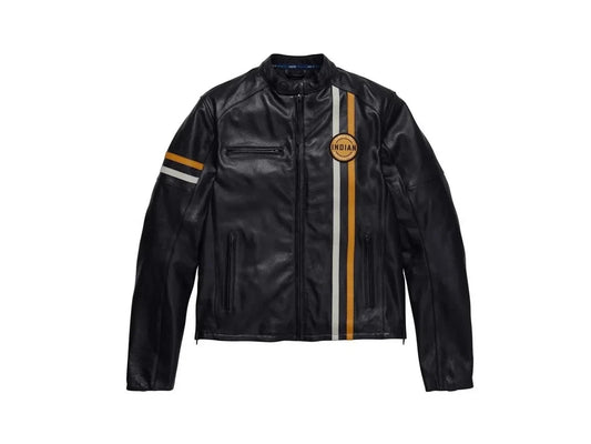 Men's Black Leather Motorcycle Jacket – Handmade | Biker Genuine Cowhide Leather