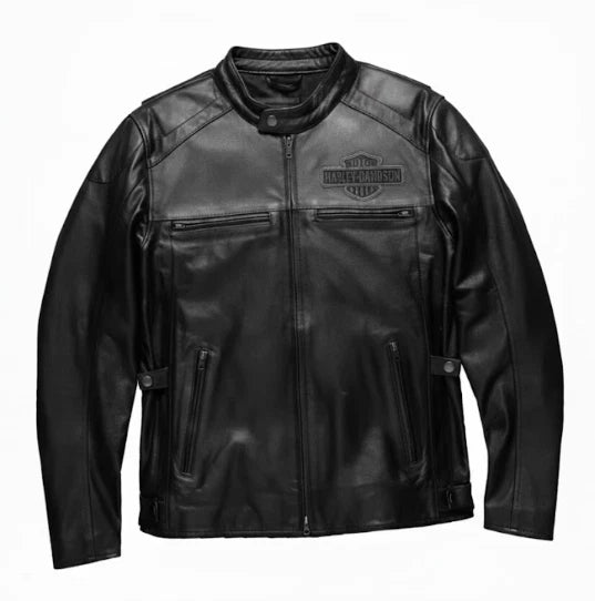 Genuine Cowhide Leather Motorcycle Jacket for Men | Premium Quality | YKK Zips