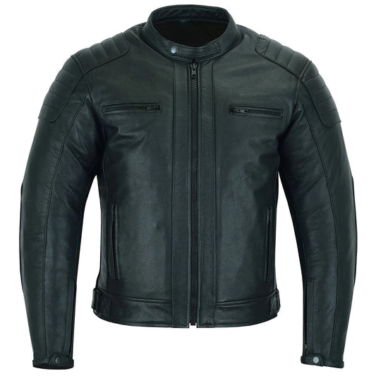 100% Genuine Leather Motorcycle Jacket | Motocross Leather Jacket Men's