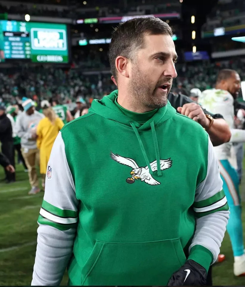 Nick Sirianni Philadelphia Eagles Salute to Service Short Sleeves Hoodie