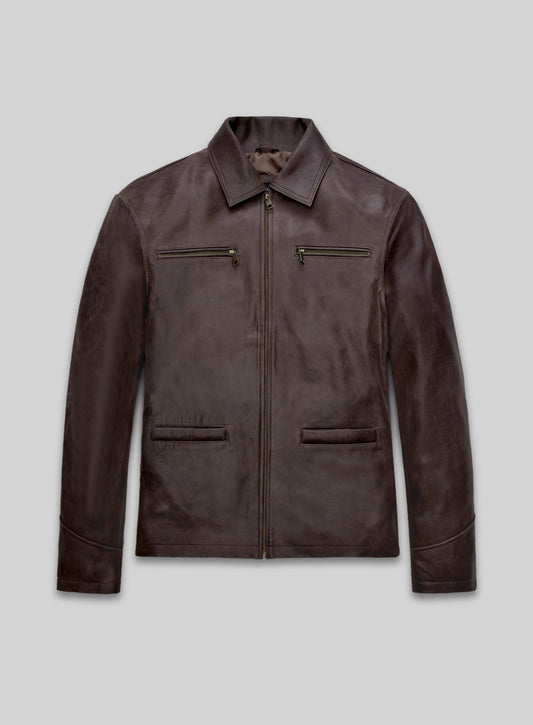 Sam Worthington Kidnapping Mr Heineken Leather Jacket