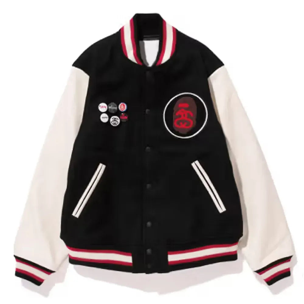Stussy Bape Varsity Jacket
