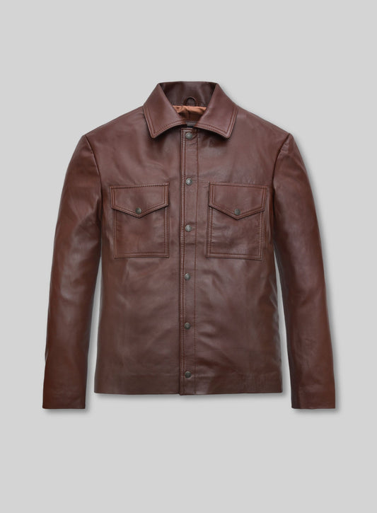 Tan Brown Timothee Chalamet Leather Jacket