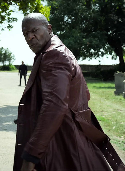 Terry Crews The Killer Game Leather Long Coat