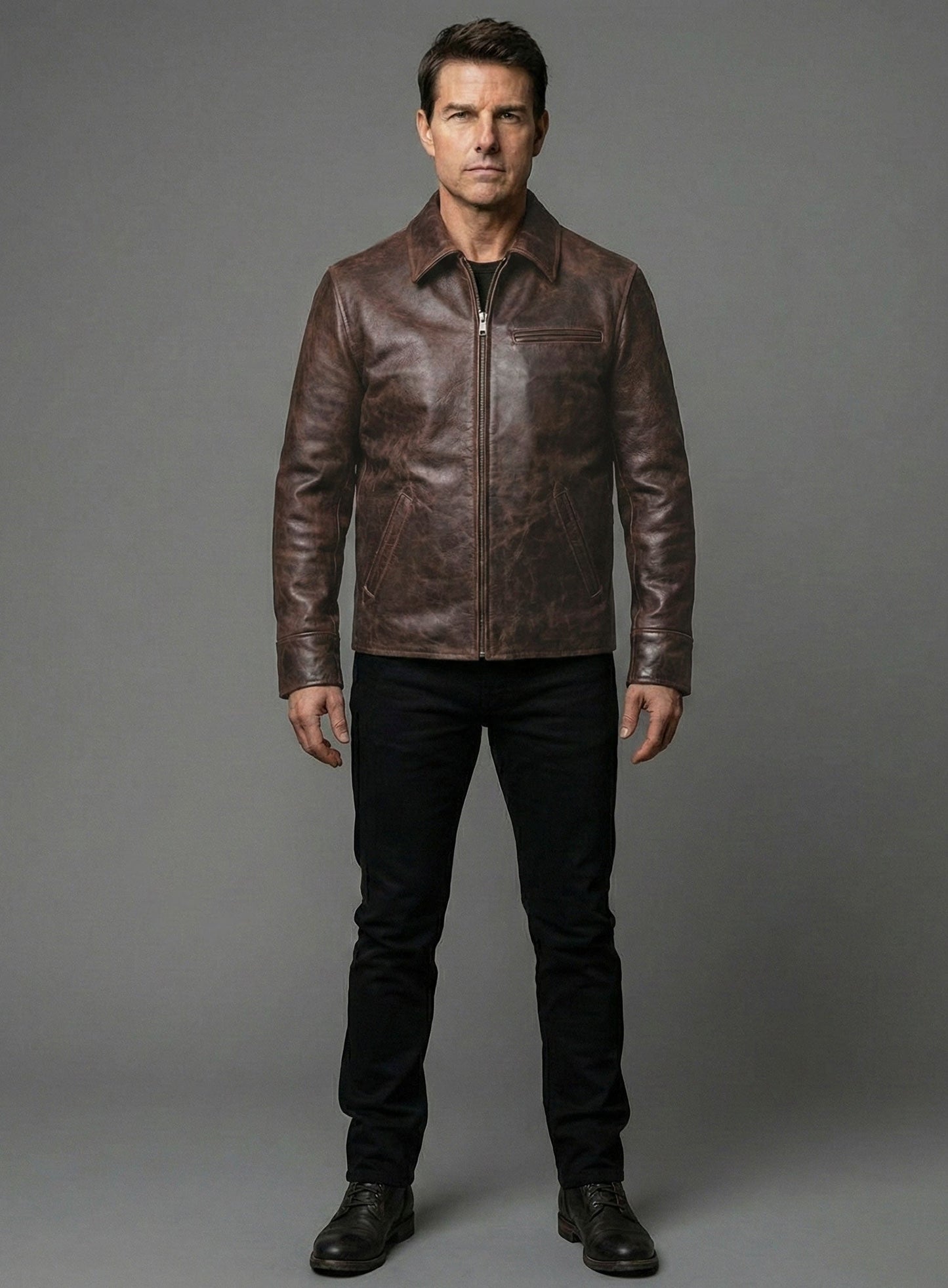Tom Cruise Mission Impossible Final Reckoning Leather Jacket