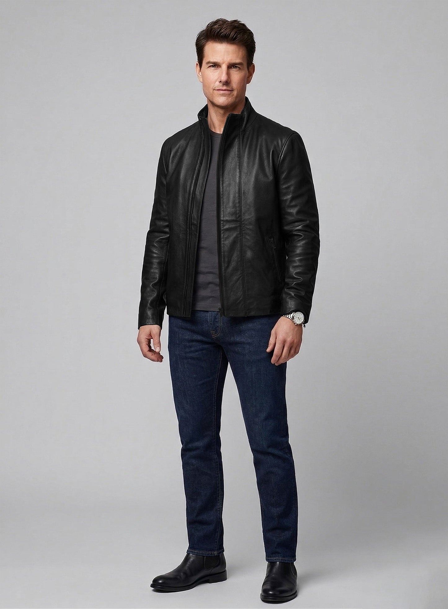 Tom Cruise Mission Impossible Rogue Nation Leather Jacket