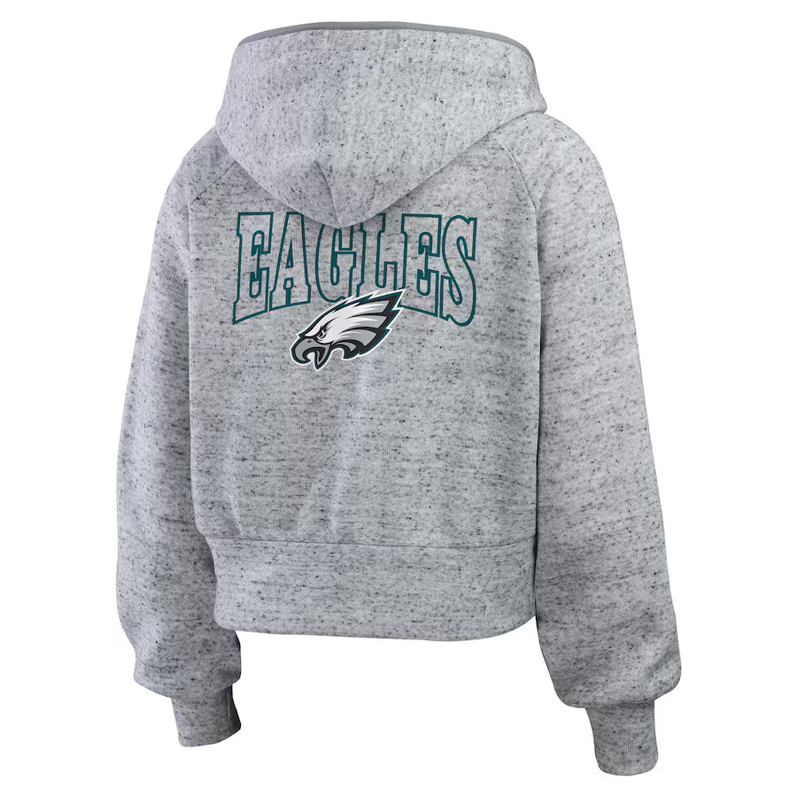 Philadelphia Eagles Grey Zip-Up Hoodie