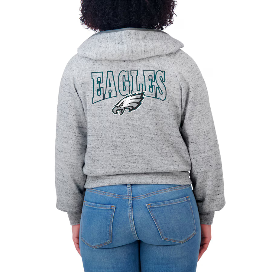 Philadelphia Eagles Grey Zip-Up Hoodie